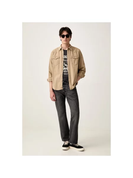 Szerokie jeansy Levi's 501 szare