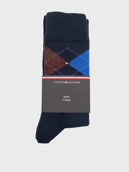 Клетчатые носки Tommy Hilfiger синие