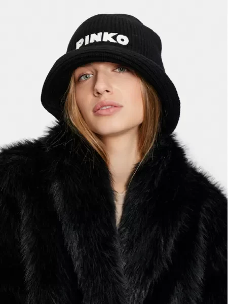 Pinko De lână pălărie MINSKIN negru