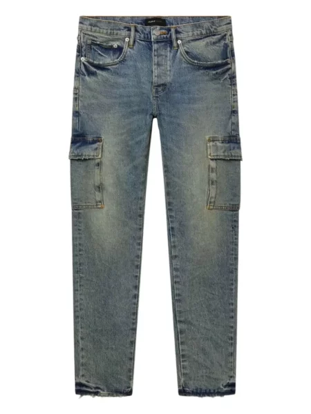 Blugi skinny Purple Brand skinny fit albastru
