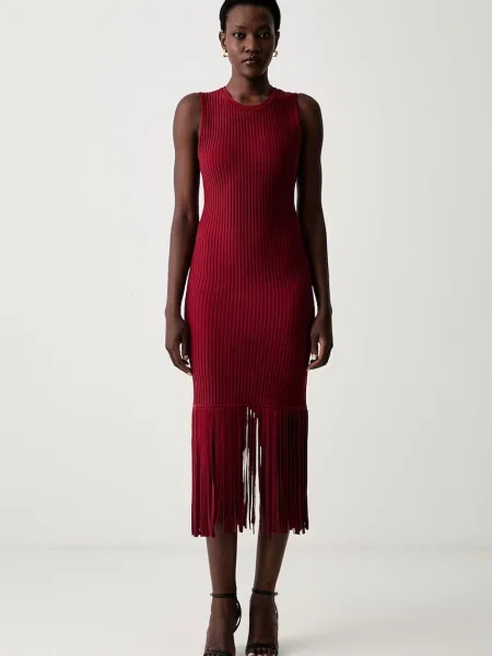 DKNY rochie tricotată cu