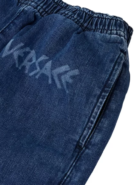 Szorty jeansowe dziecięce Versace niebieskie