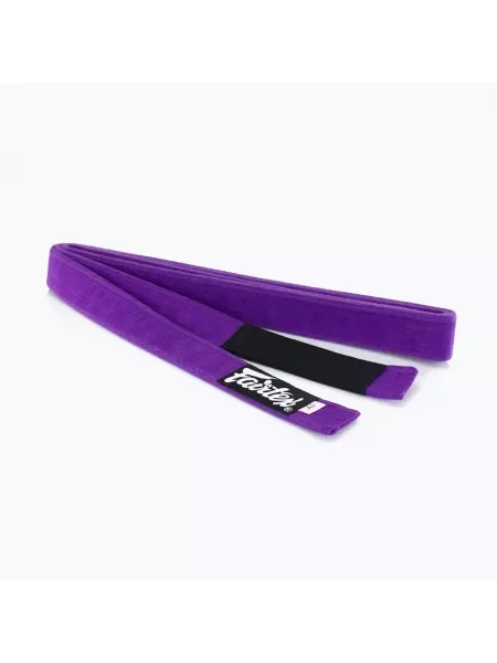 Pas do brazylijskiego jiu-jitsu Fairtex Cotton purple fioletowy