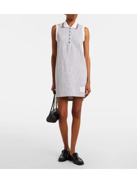 Rochie Thom Browne din tweed gri