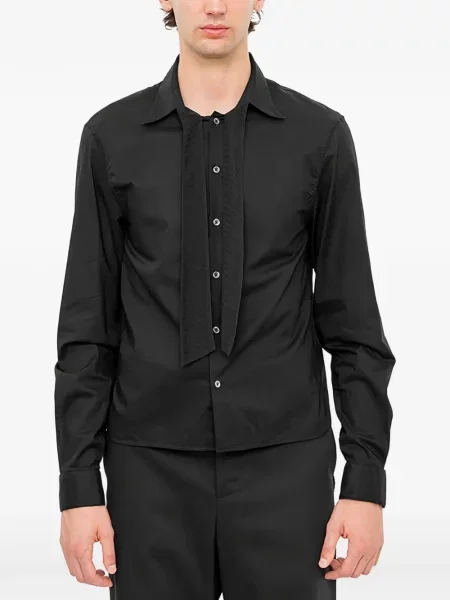 Cămașă Ann Demeulemeester cu legături negru