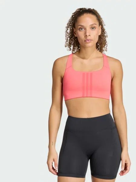 Спортивний топ adidas комбінований верх рожевий