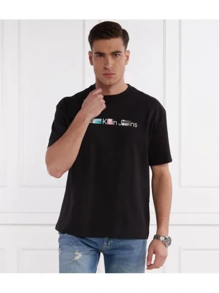 CALVIN KLEIN JEANS Tricou PHOTOPRINT INSTITUTIONAL | Relaxed fit negru
