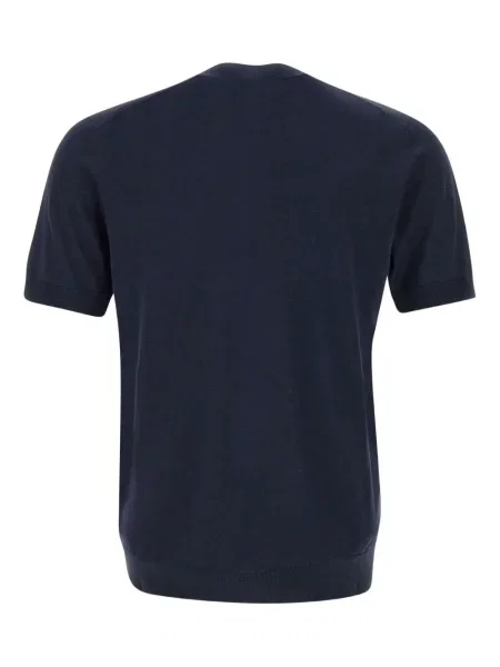 Tricou Paolo Pecora de mătase albastru