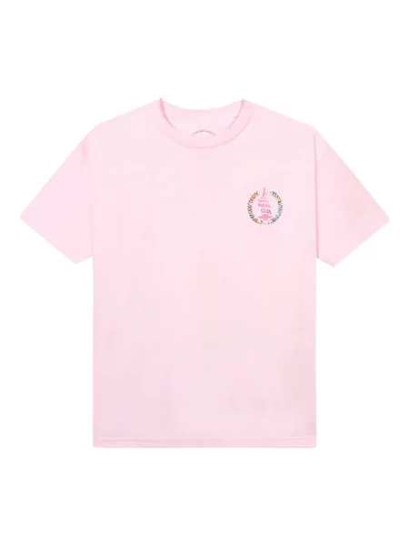 Tricou Anti Social Social Club roz
