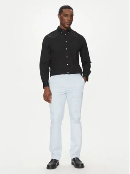 TOMMY HILFIGER Košile Flex červená / černá bílá
