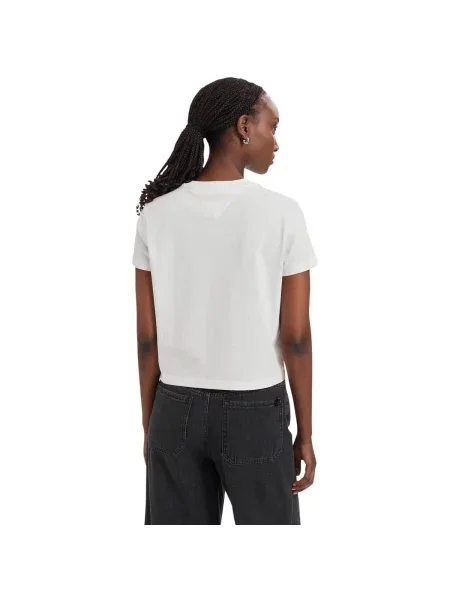 Tommy Jeans Majica mornarsko plava / crvena bijela