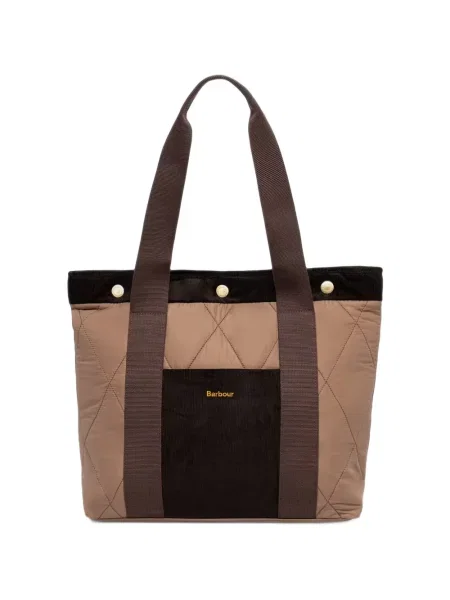 Matlasat geantă shopper Barbour maro