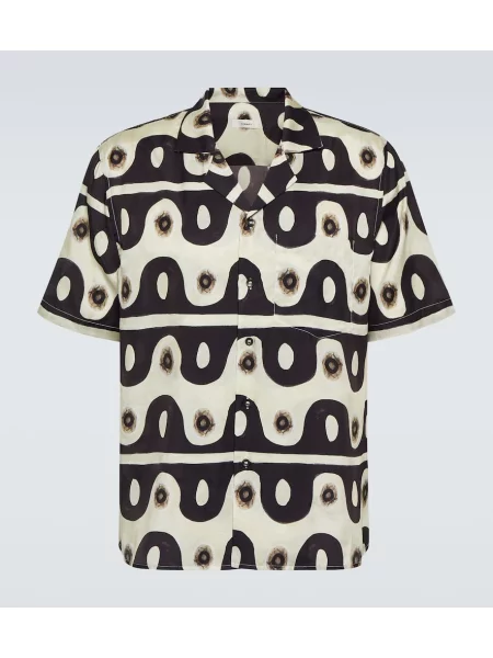 Košulja Commas s printom smeđa