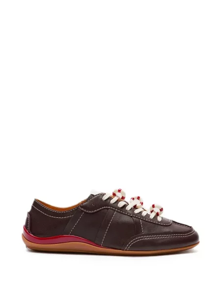 Sneakerși Lili Curia din piele roșu
