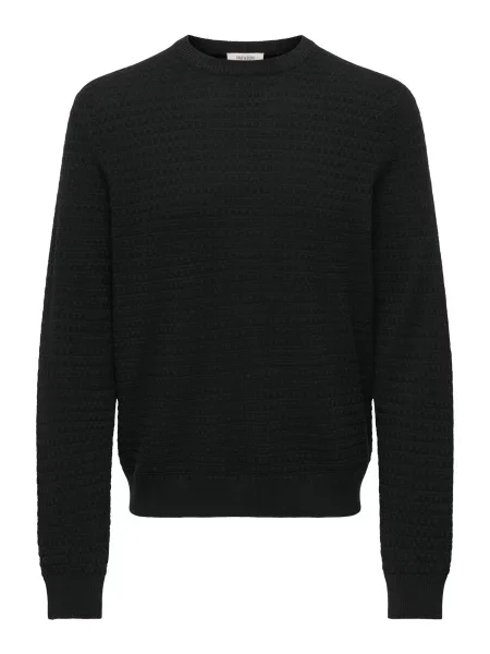 Only & Sons Pulover ONSLoui' negru