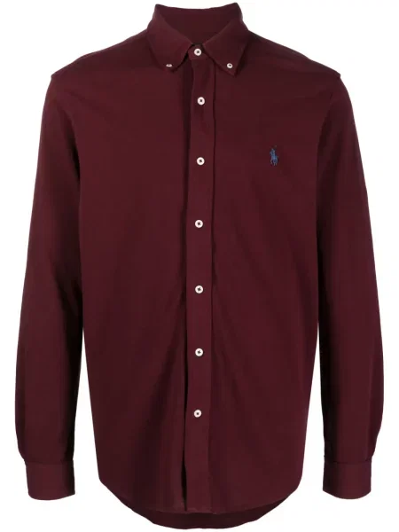 Meškiukas fliso raštuota marškiniai Polo Ralph Lauren ruda