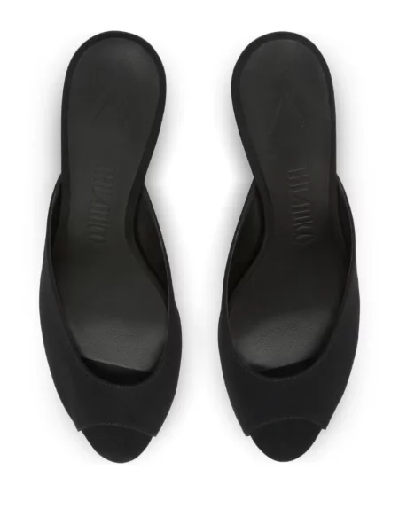 Papuci tip mules The Attico negru