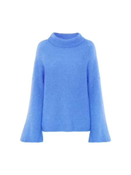 Sweter Americandreams wełniany niebieski