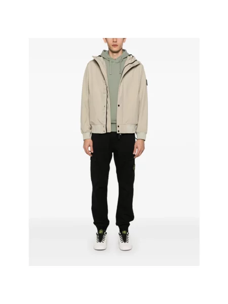 Kurtka Stone Island softshell z kamieniami beżowa