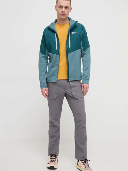 Športová bunda Jack Wolfskin Alpgrat PRO zelená