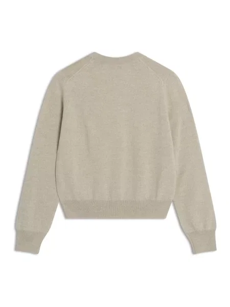 Sweter Maison Kitsune wełniany beżowy