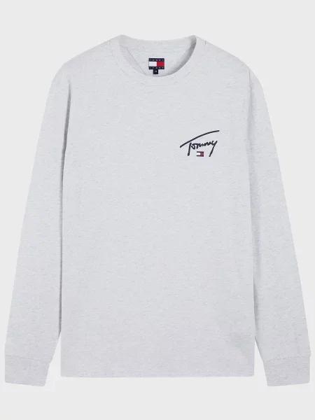 Лонгслив Tommy Jeans серый