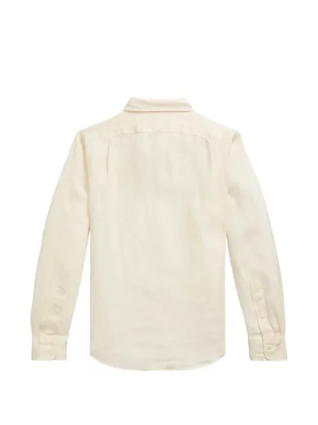 Fleece polo Polo Ralph Lauren με κέντημα με λαιμόκοψη v κόκκινο
