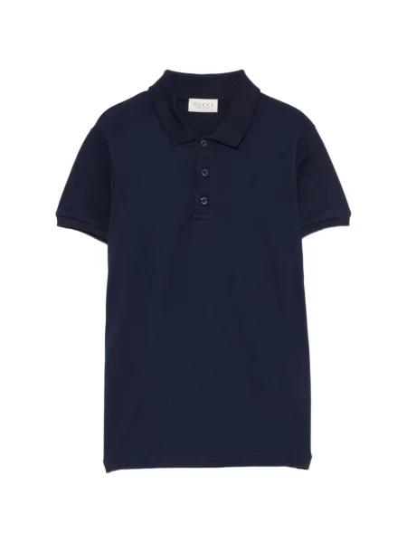 Koszulka polo dziecięca Gucci niebieska
