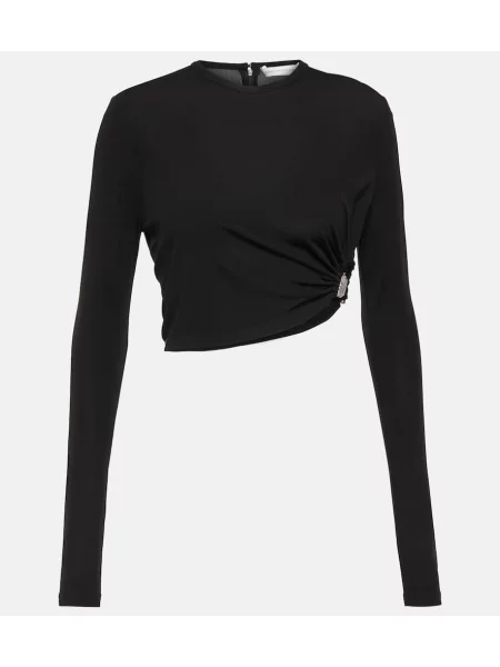 Jersey obleka Christopher Esber črna