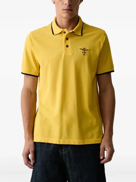 Tricou polo Aeronautica Militare cu autograf galben
