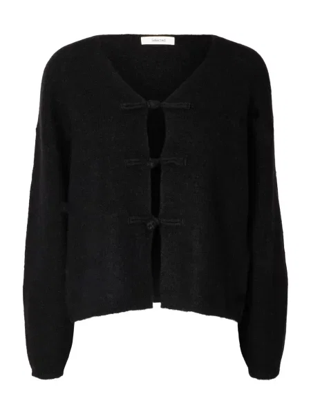 SELECTED Geacă tricotată SLWLULU' negru