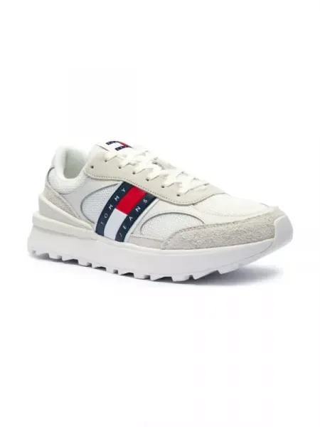 Tommy Jeans Sneakers Tjm Technical Runner Ess alb