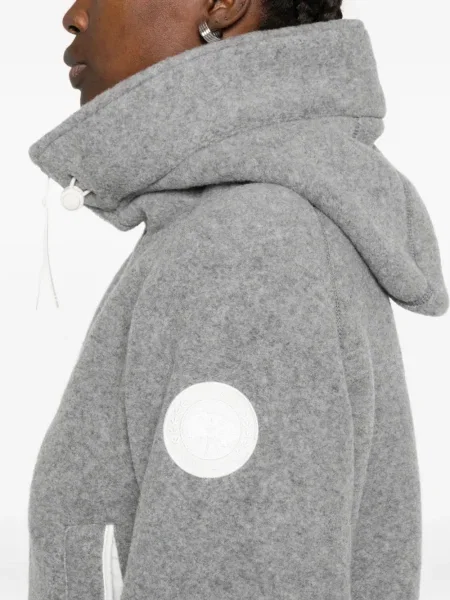 Geacă bomber Canada Goose din fleece gri