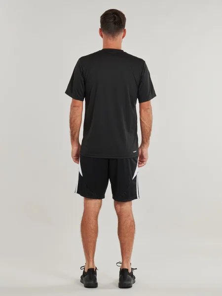 Csíkos póló Adidas fekete