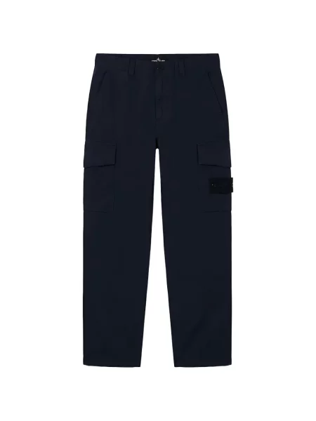 Pantaloni cargo Stone Island cu strasuri albastru