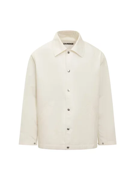 Kurtka Jil Sander z logo biała