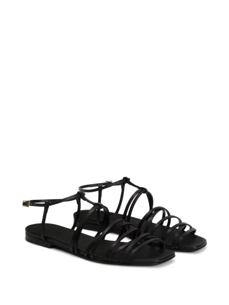 Sandale Jil Sander cu vârf pătrat negru
