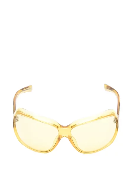 Ochelari de soare Gucci Eyewear cu imprimeu geometric galben