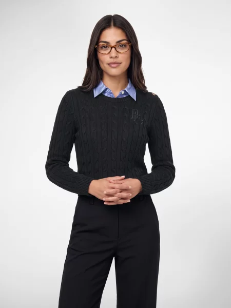 LAUREN RALPH LAUREN Sveter čierna