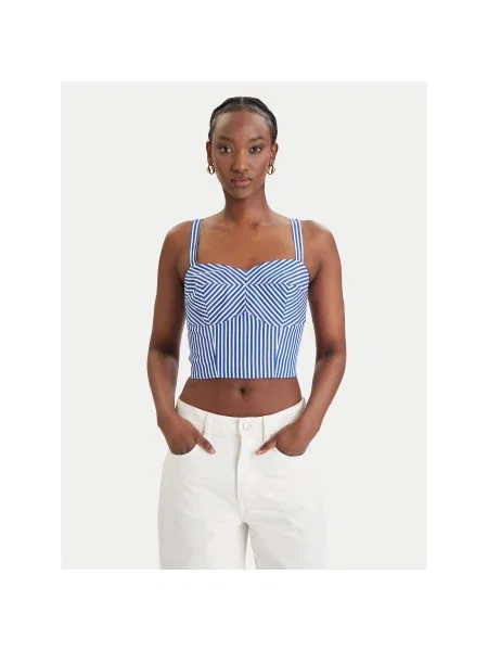 Guess Felső Regular Fit kék