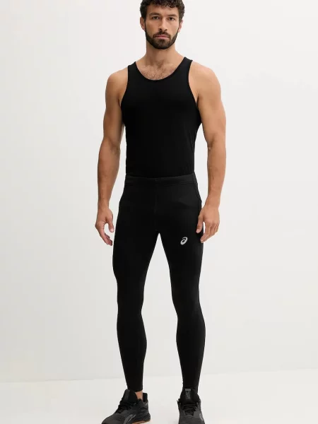 Asics legginsy treningowe CORE WINTER z nadrukiem czarny