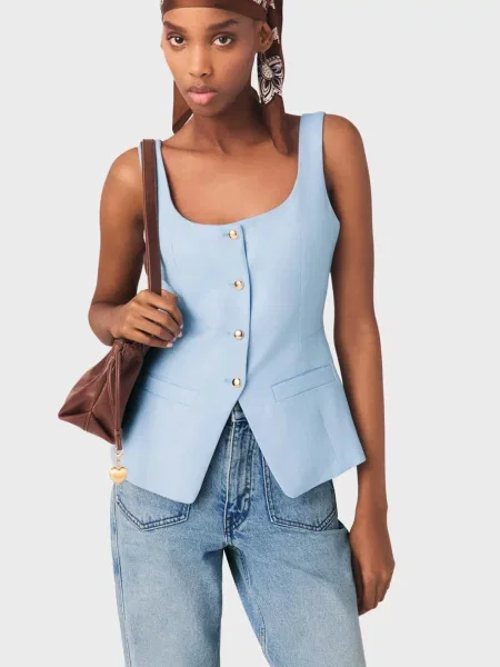 Жилет Maje блакитний
