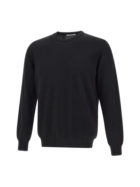 Sweter Kangra wełniany czarny