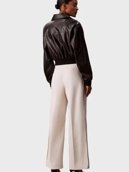 Смугасті штани Calvin Klein Jeans білі