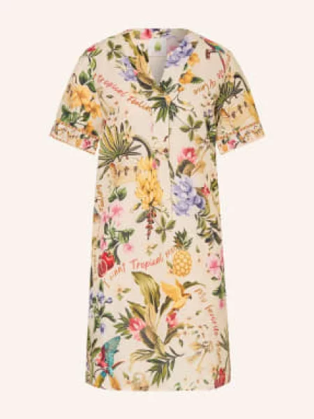 Princess Goes Hollywood Sukienka Lniana weiss beżowa