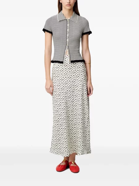 Polo Claudie Pierlot w paski czarne