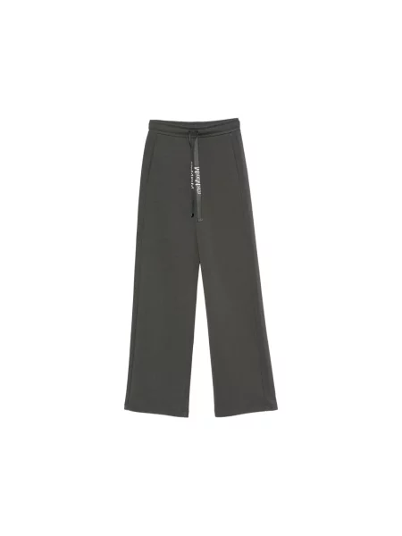 Lniane spodnie Max Mara szare