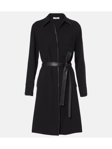 Sukienka midi Vince do kolan garniturowa czarna