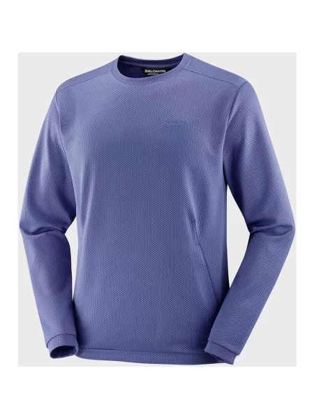 Bluza polarowa Salomon Motomesh Crewneck S fioletowa