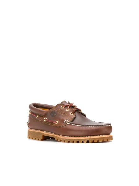 Półbuty Timberland sznurowane skórzane brązowe